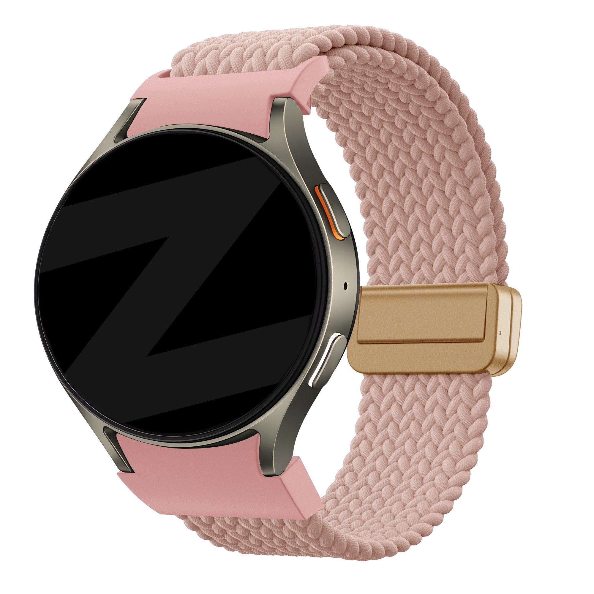 Bandz Bracelet trensé 'Easy Fit' Samsung Galaxy Watch 6 Classic - 47mm (rose)