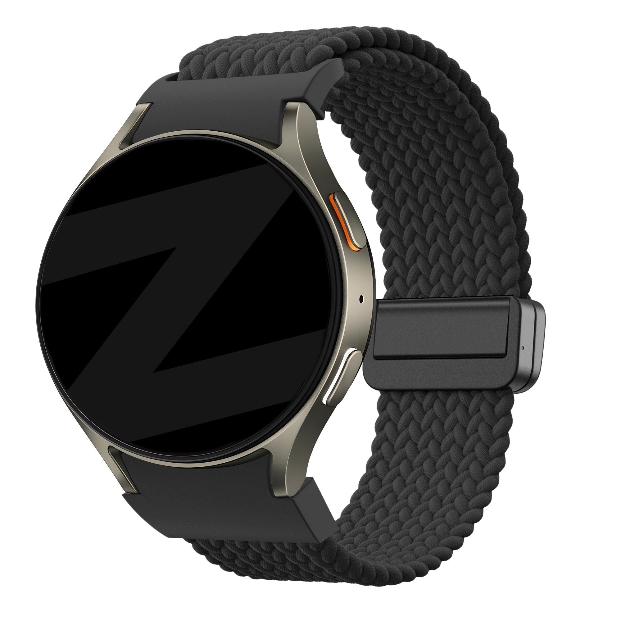 Bandz Samsung Galaxy Watch 7 - 44mm Braided Strap 'Easy Fit' (Black)