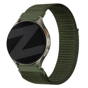 Bandz Samsung Galaxy Watch 7 - 44mm Nylon Strap 'Easy Fit' (Green)