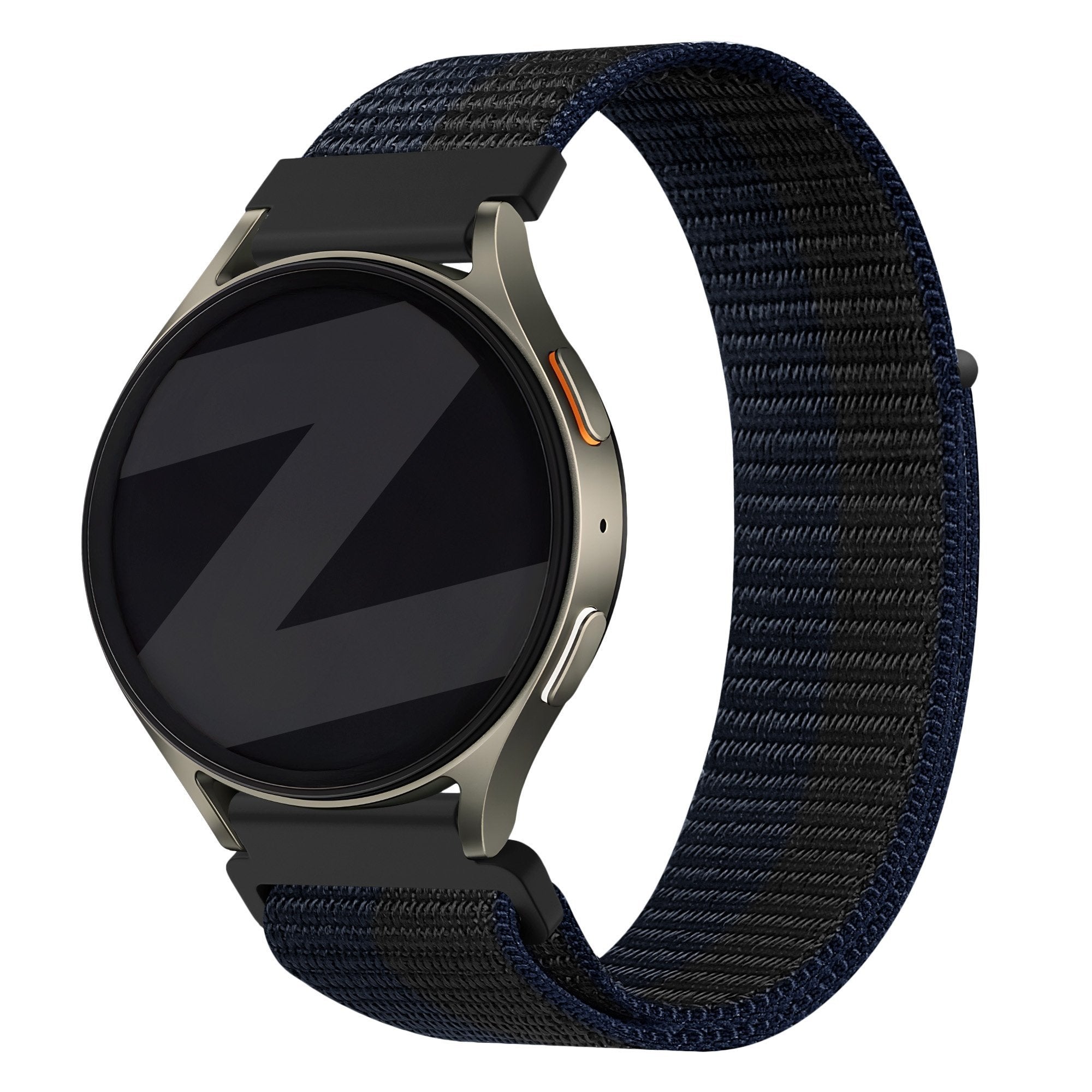 Bandz Bracelet nylon 'Easy Fit' Oppo Watch X (noir/bleu)