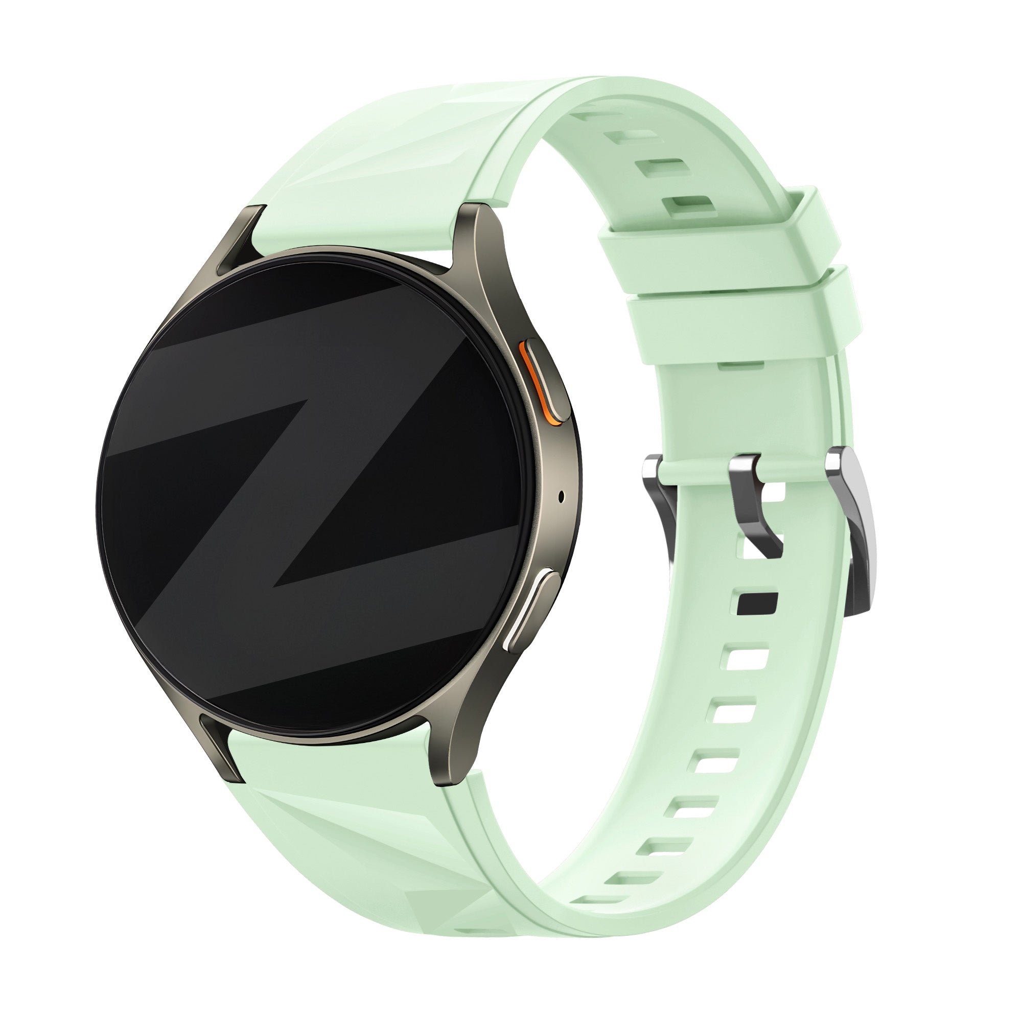 Bandz Bracelet silicone 'Easy Fit' Whitings Steel HR - 36mm (vert clair)