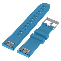 Garmin Instinct 3 - 45mm Glossy Silicone Strap (Light Blue)