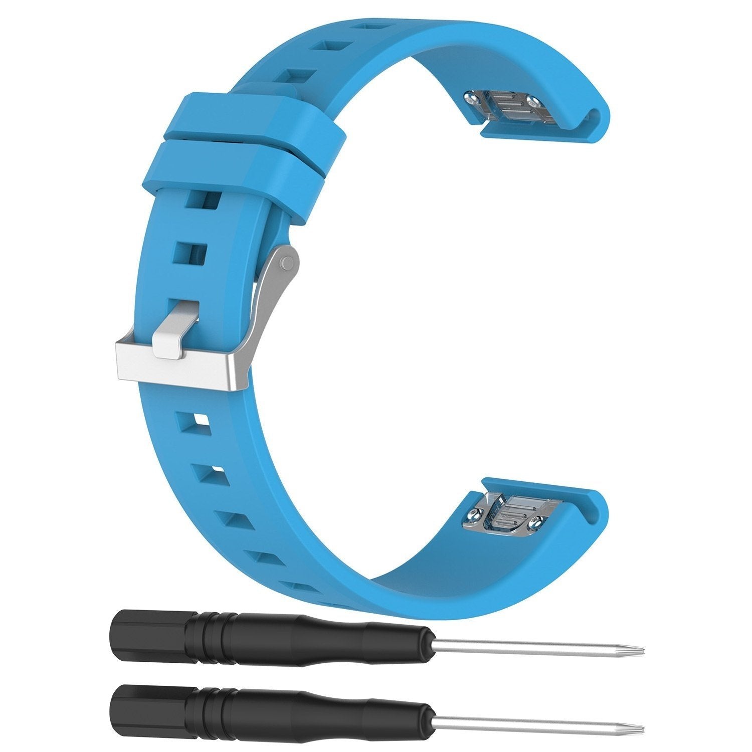 Bracelet silicone brillant Garmin Forerunner 955 (bleu clair)