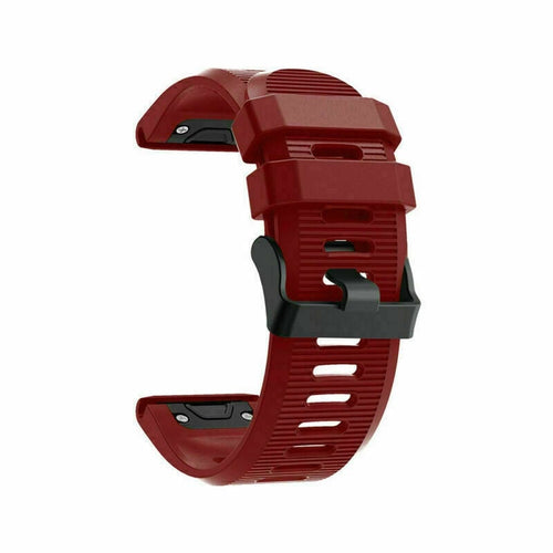 Bracelet silicone Garmin Tactix 7 Pro (rouge)