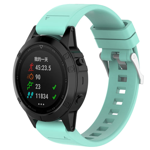 Garmin D2 Delta S Glossy Silicone Strap (Aqua)