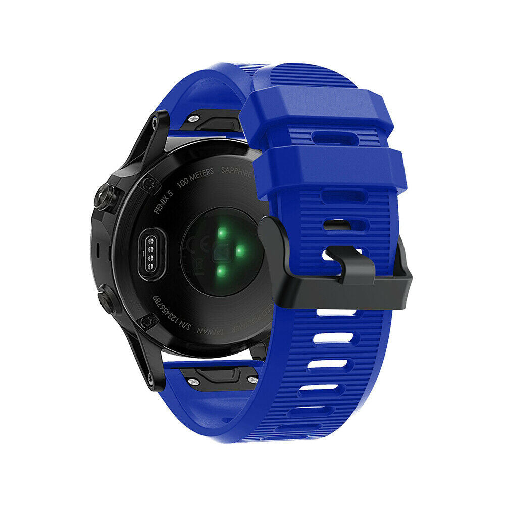 Bracelet silicone Garmin Tactix 8 - 51mm (bleu)