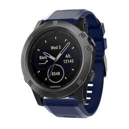 Bracelet silicone Garmin Instinct 3 - 50mm (bleu foncé)