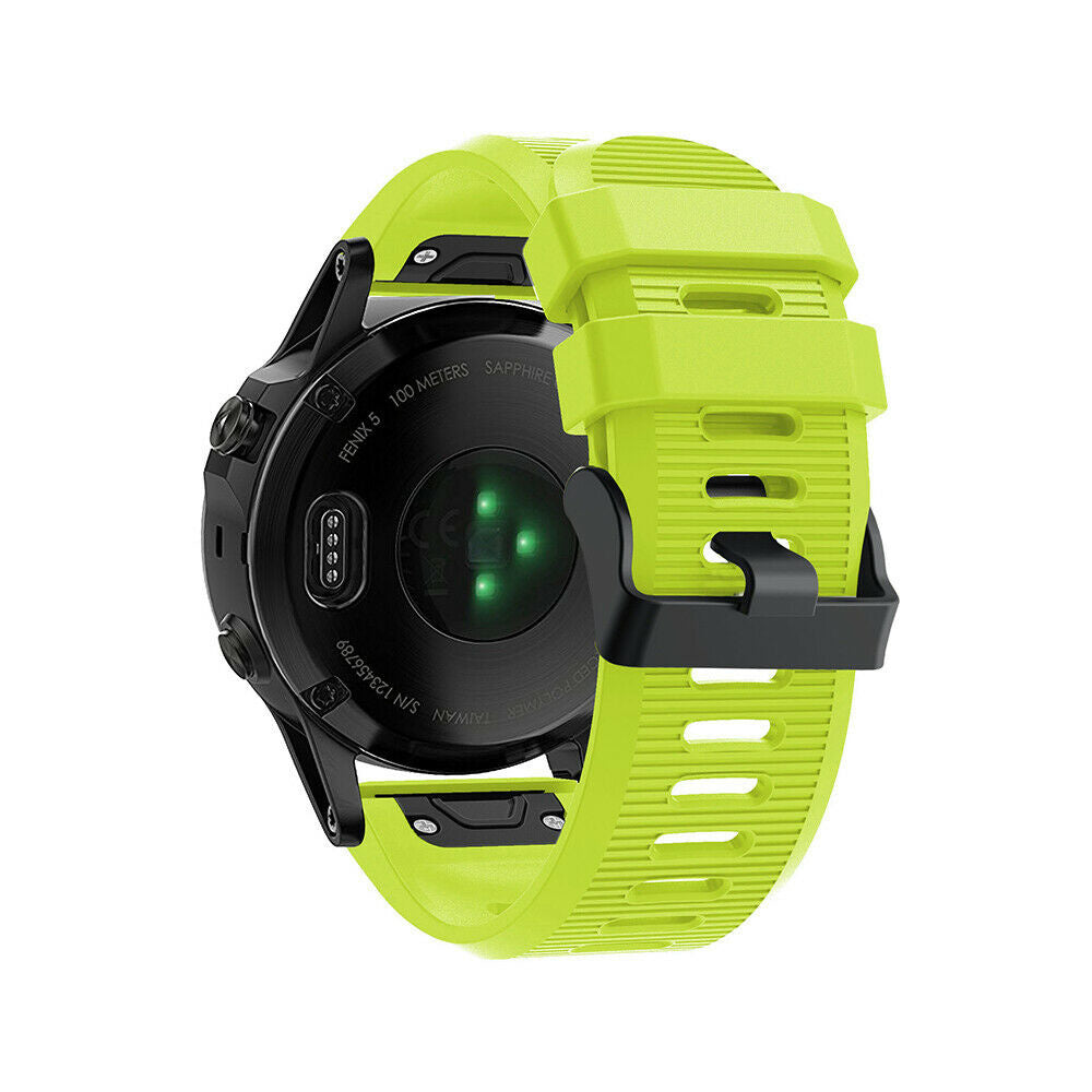 Bracelet silicone Garmin Fenix 8 Pro - 51mm (vert clair)