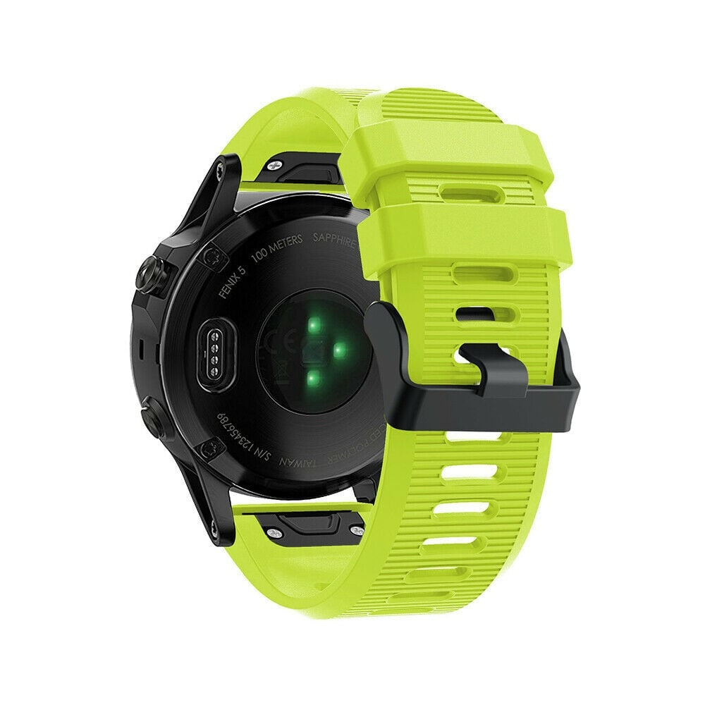 Bracelet silicone Garmin Tactix 8 - 51mm (vert clair)