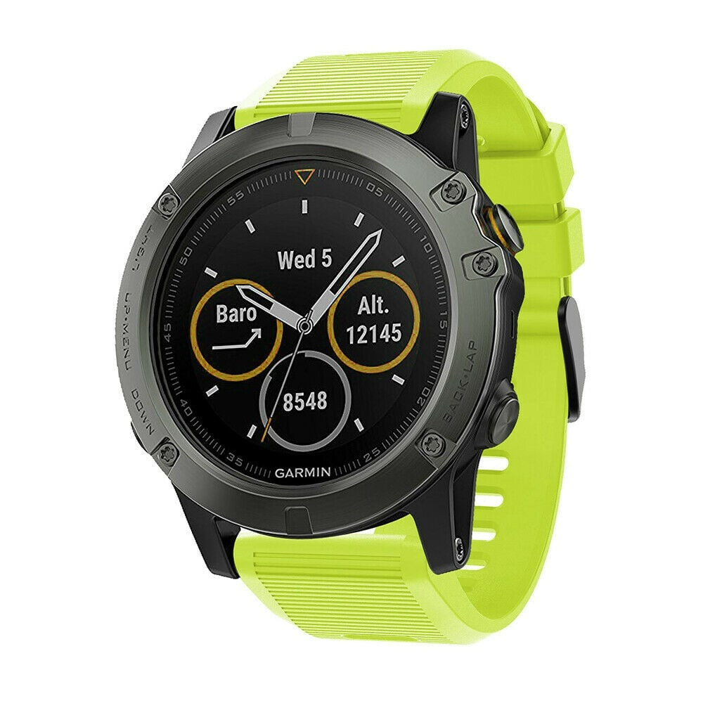 Bracelet silicone Garmin Tactix 8 - 51mm (vert clair)