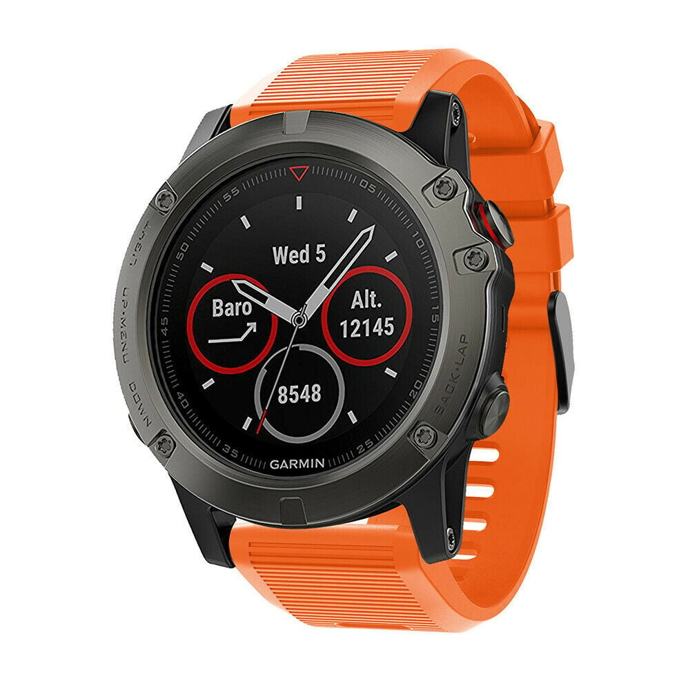 Bracelet silicone Garmin Tactix 8 - 51mm (orange)