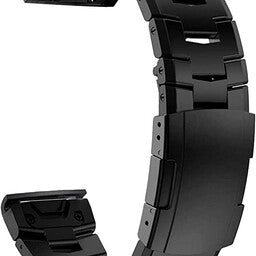 Bracelet titane Garmin Instinct 3 - 50mm (noir)