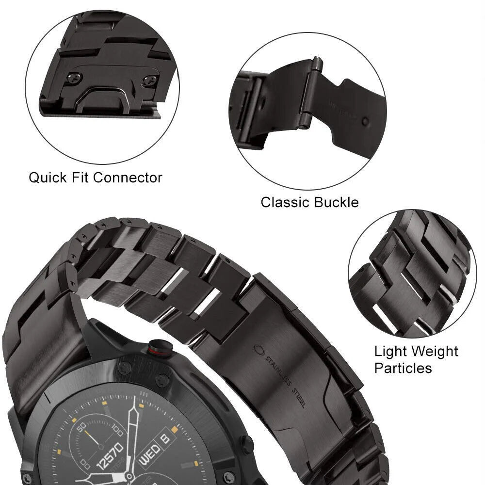 Bracelet titane Garmin Fenix 7x (graphite)