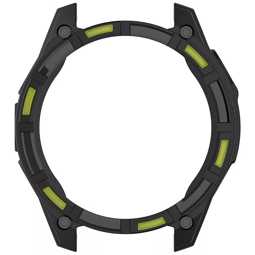 Coque TPU robuste Garmin Fenix 8 - 47mm AMOLED (noir/vert)