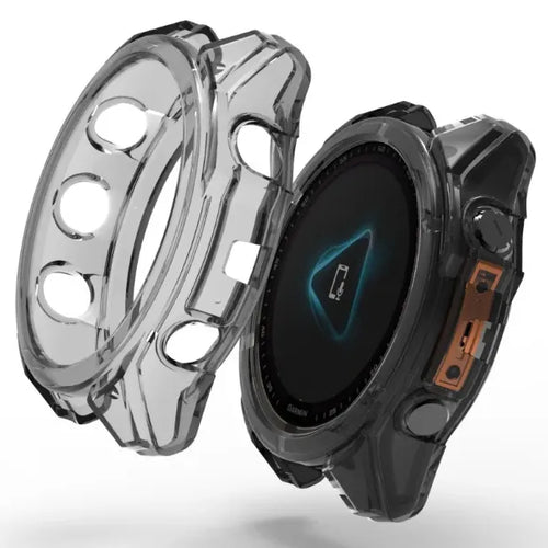 Garmin Fenix 8 - 43mm TPU Case (Transparent-Black) 