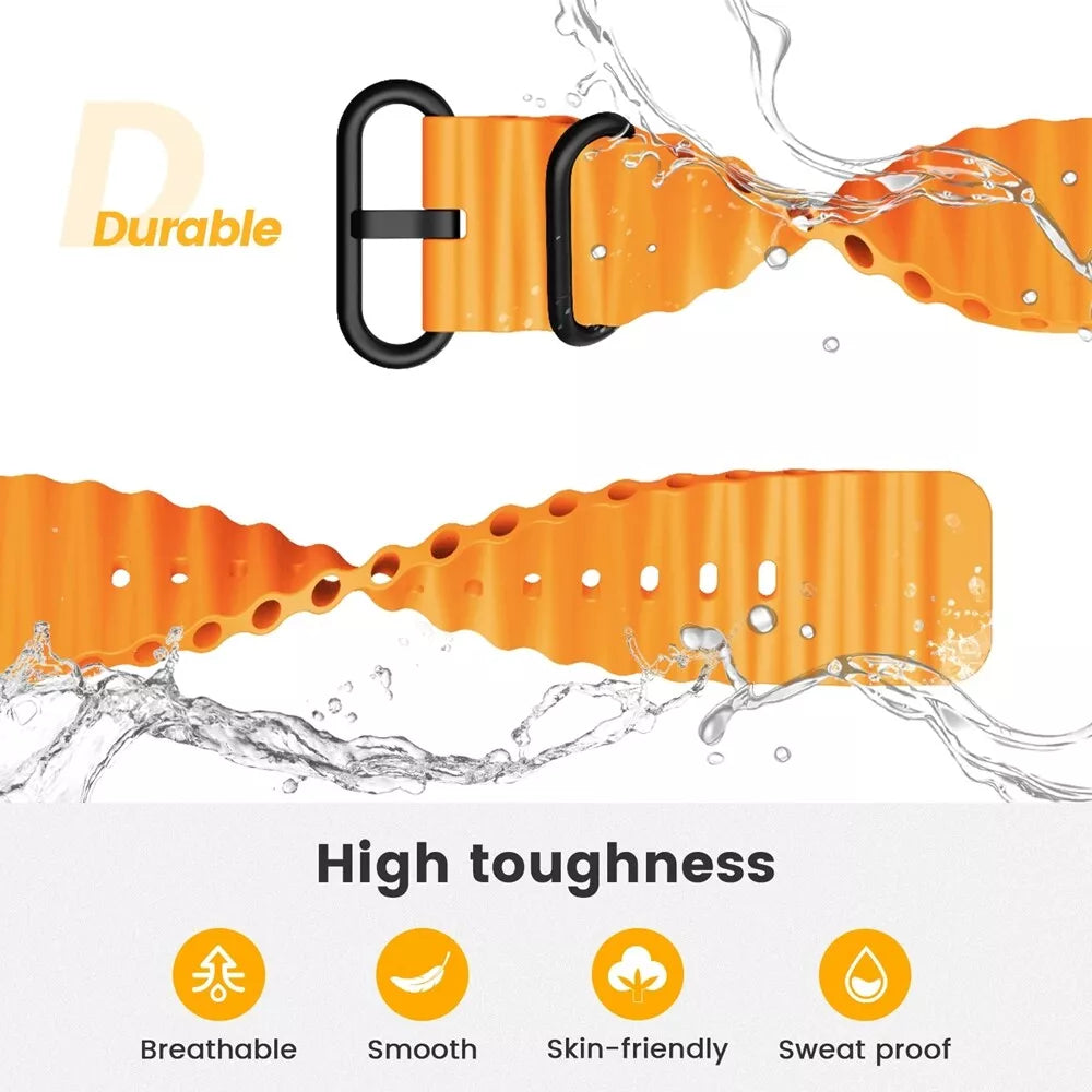 Bracelet ondulada Garmin Approach S70 - 47mm (orange)