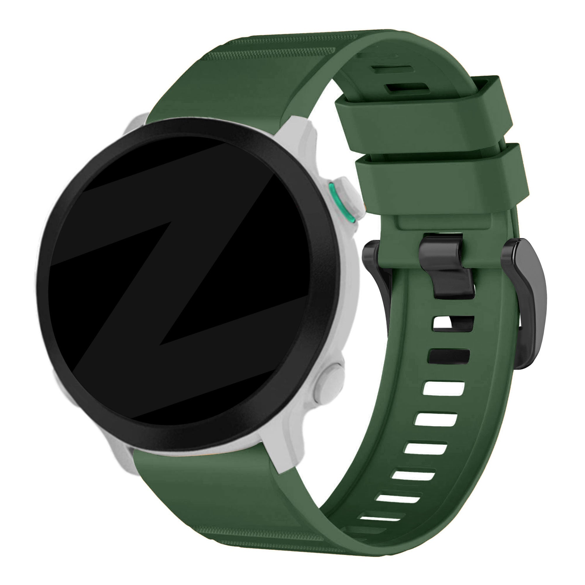Bandz Bracelet silicone avec boucle Garmin Descent MK1 (vert foncé)