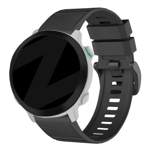 Bandz Garmin Quatix 8 - 47mm Buckled Silicone Strap (Black)