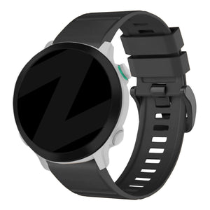 Bandz Garmin Forerunner 745 Buckled Silicone Strap (Black)