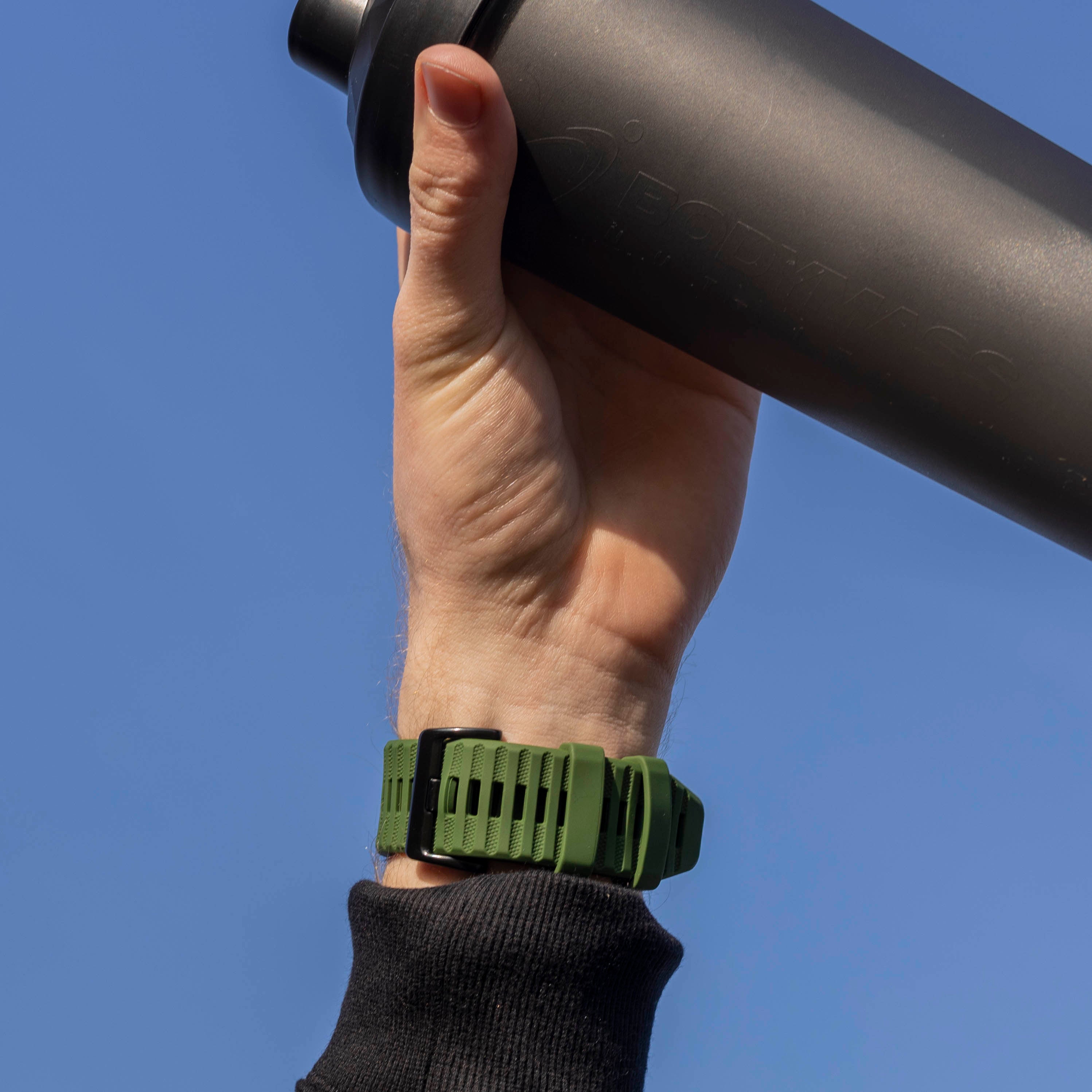 Garmin Fenix 3 Silicone Strap (donkerGreen)