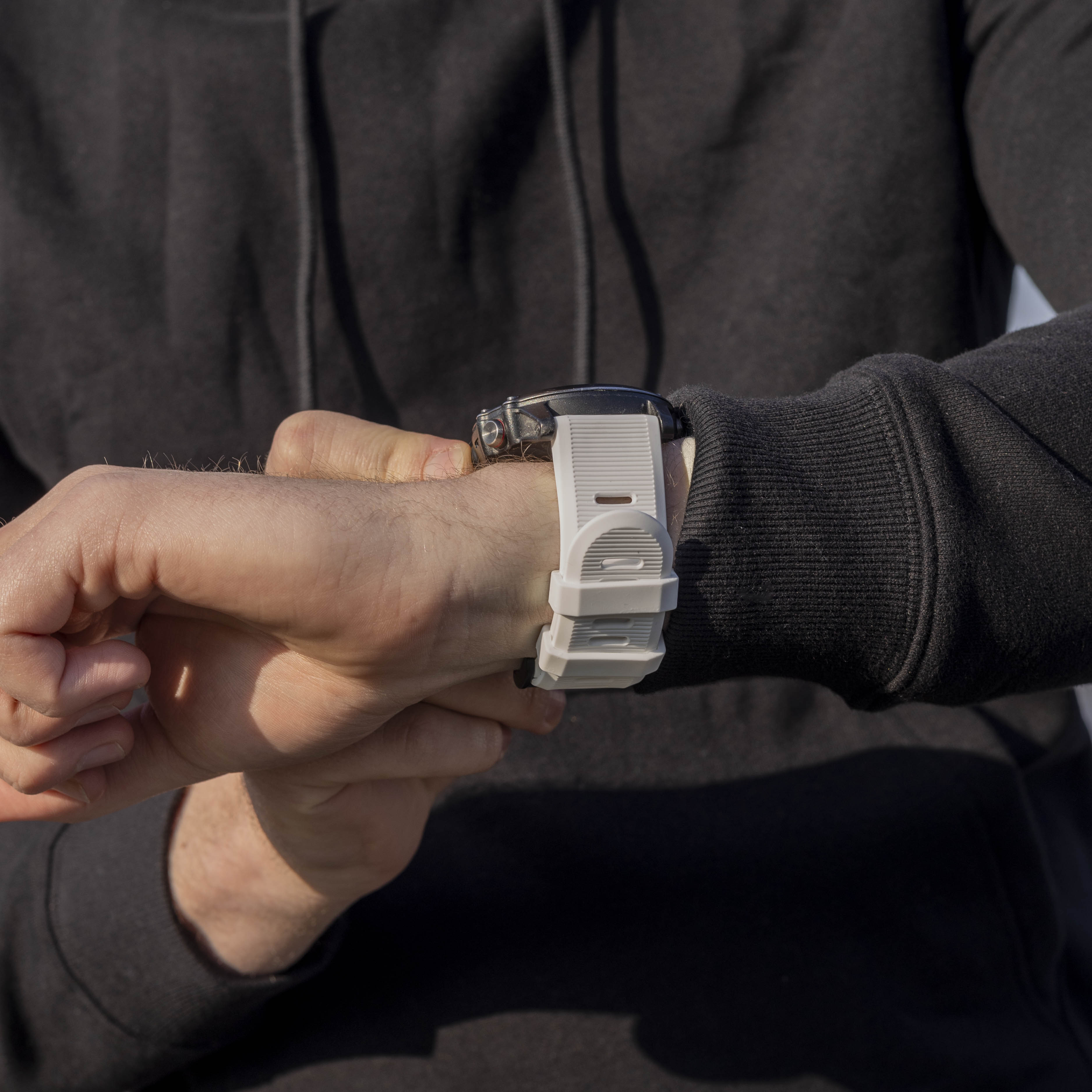 Bracelet silicone Garmin Fenix 3 (blance)