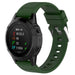 Garmin Forerunner 745 Glossy Silicone Strap (Army Green)