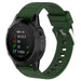 Bracelet silicone brillante Garmin Fenix 7x (vert militaire)