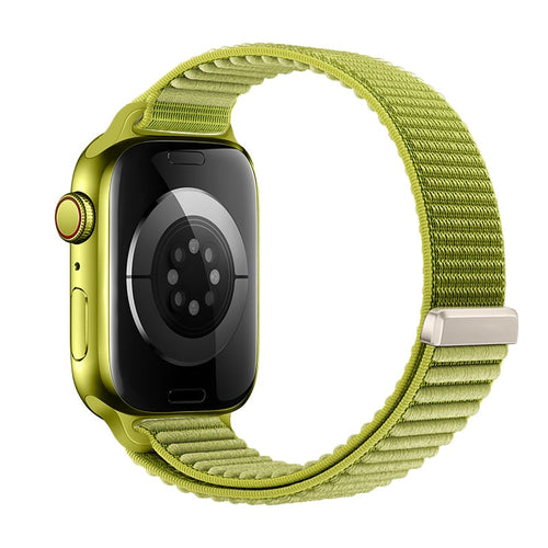 Bracelet nylon ondulé Apple Watch Ultra (vert prairie)