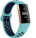 Fitbit Charge 4 Sport Strap (Aqua/Navy Blue)