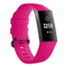 Bracelet silicone Fitbit Charge 4 (rose vif)