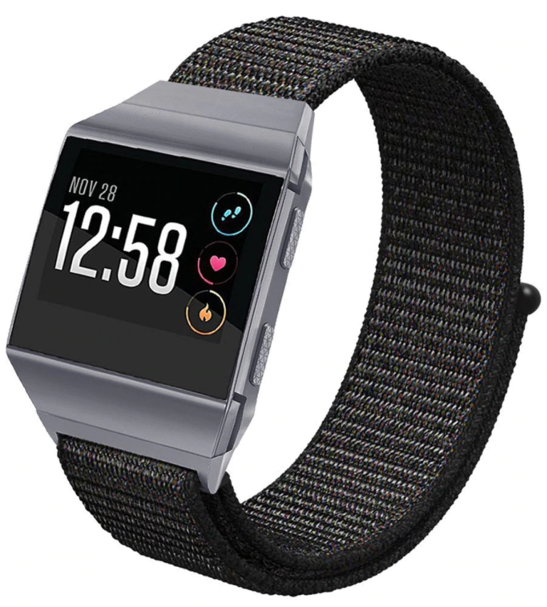 Bracelet nylon Fitbit Ionic (noir)