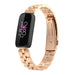 Bracelet acier Fitbit Luxe (or rose)