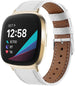 Fitbit Sense Leather Strap (White)