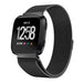 Fitbit Versa/Versa 2 Milanese Strap (Black)