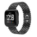 Bracelet acier poisson Fitbit Versa (noir)