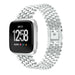 Fitbit Versa/Versa 2 Steel Strap Hexagons (Silver)