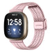 Bracelet acier inoxydable Fitbit Versa 3 (rose)