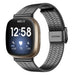 Bracelet acier inoxydable Fitbit Versa 3 (noir)