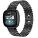 Bracelet acier poisson Fitbit Versa 3 (noir)