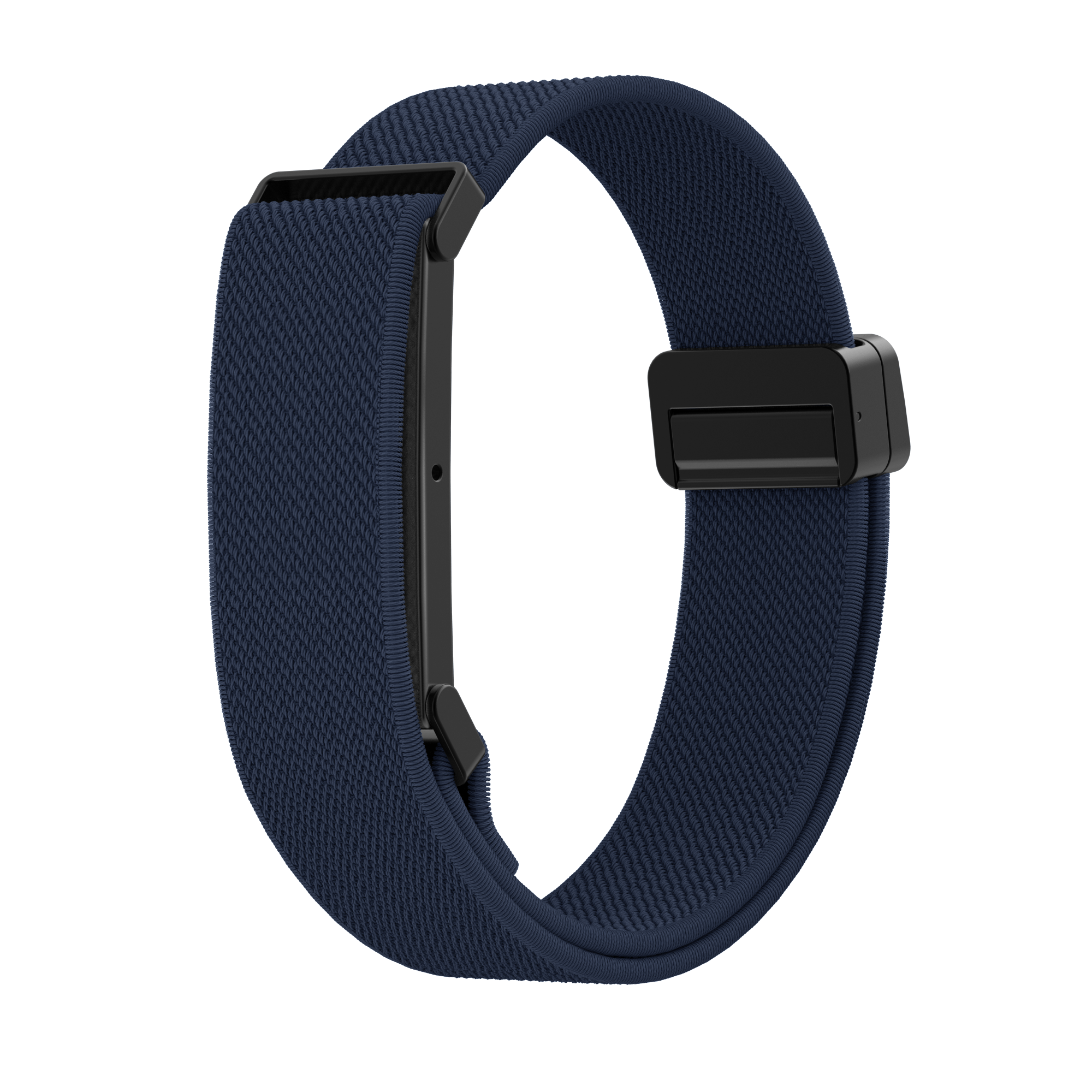 Bandz Fitbit Air Biceps Nylon Bracelet with D-buckle (Dark Blue)