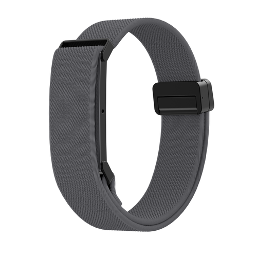 Bandz Fitbit Air Biceps Nylon Bracelet with D-buckle (Dark Grey)