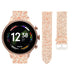 Bracelet cuir briller Fossil Gen 6 - 44mm (or rose)