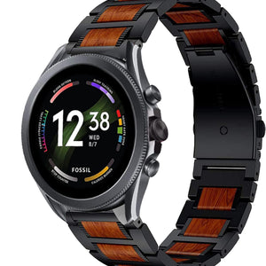 fossil-gen-6-44mm-stalen-houten-band-zwart