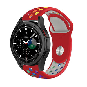 galaxy-watch-4-classic-42mm-sportarmband-rot-bunt