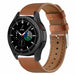 Bracelet cuir Samsung Galaxy Watch 4 Classic 46mm (serré marron)