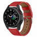 Bracelet cuir Samsung Galaxy Watch 4 Classic 42mm (rouge)