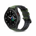 Bracelet silicone/cuir Galaxy Watch 4 Classic 46mm (Vert)