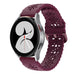 Samsung Galaxy Watch 4 40mm Patterned Silicone Strap (Burgundy Red)