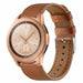 Bracelet cuir Samsung Galaxy Watch 42mm (serré marron)