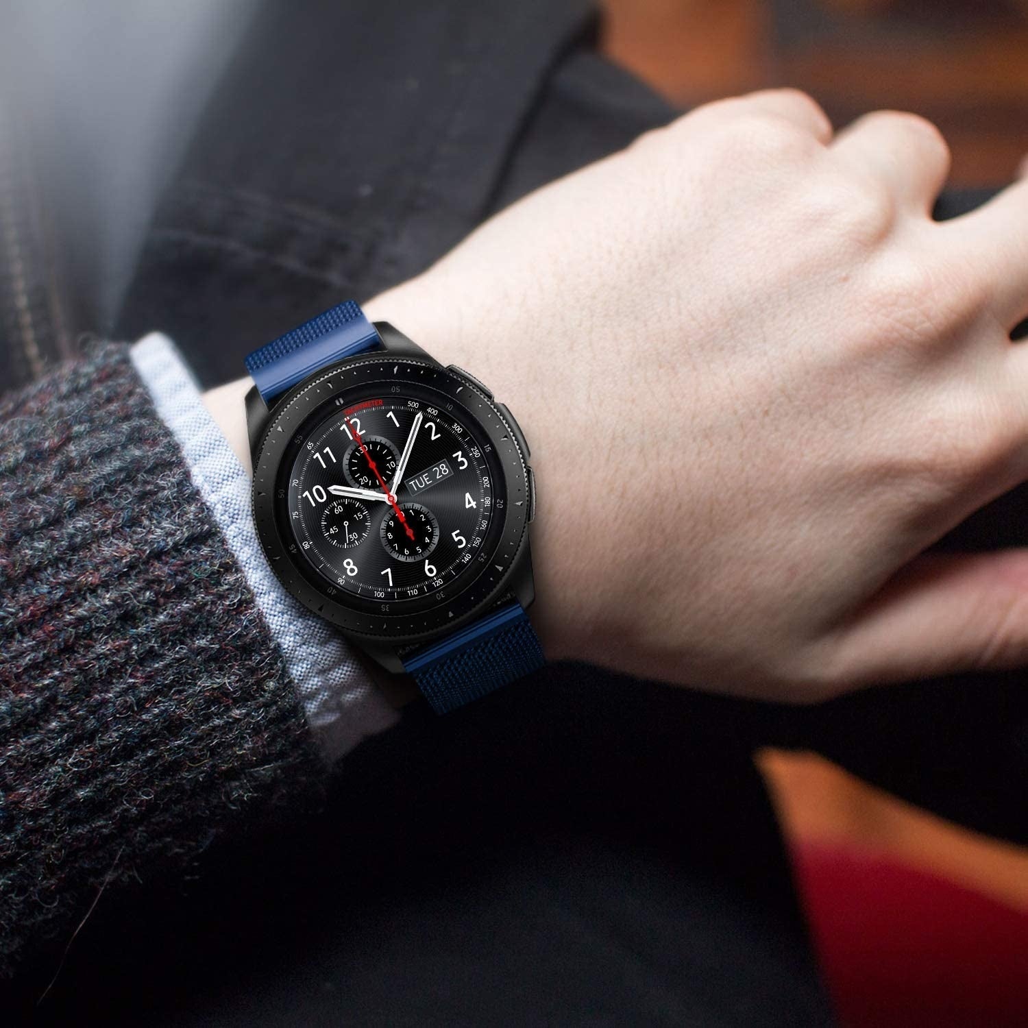 Bracelet Milanais Samsung Galaxy Watch 46mm (bleu)